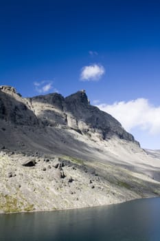 Mountains Hibiny, summer, lake, sky, cloud