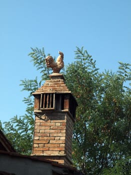 nice decorated chimney