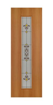 Common house interior door isolated on white background