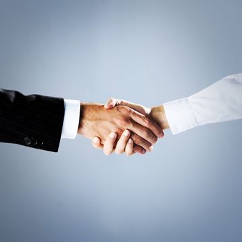 business people shaking hands