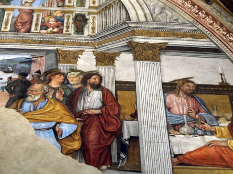 Siena - wonderfully decorated inside of the Baptistery