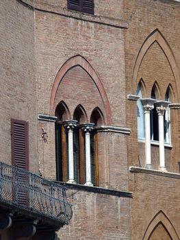 Beautiful Gothic windows in Italy