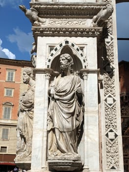 Siena - wonderfully decorated Capella di Piazza at Palazzo Pubblico