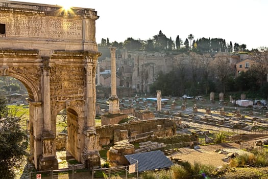 One of the many ancient historical places to see in the city of Rome