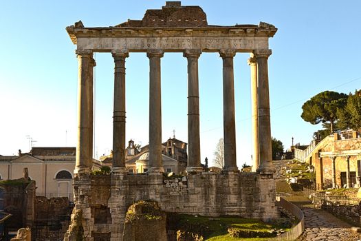 One of the many ancient historical places to see in the city of Rome