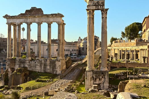 One of the many ancient historical places to see in the city of Rome