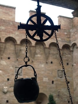 Siena - the courtyard of the Palazzo Chigi-Saracini