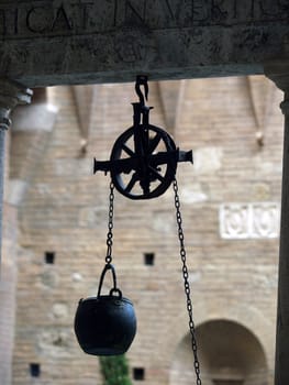 Siena - the courtyard of the Palazzo Chigi-Saracini
