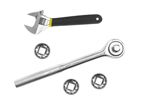 Tools isolated against a white background