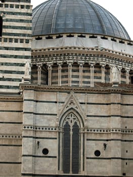 The Duomo of Siena, which was built in the 12th and 13th centuries, is one of the prettiest churches in Gothic style in Italy