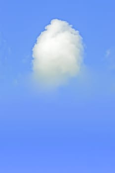 The beautiful white clouds and blue sky