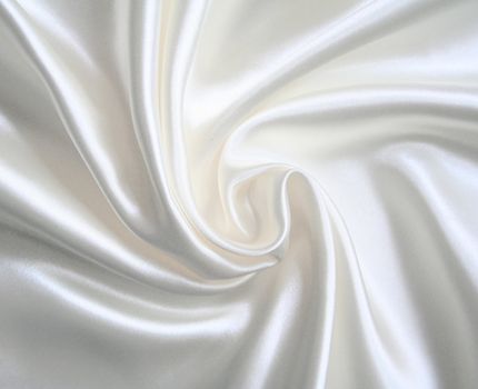 Smooth elegant white silk can use as wedding background 