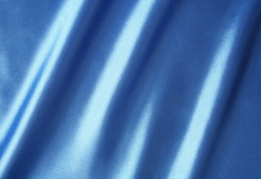 Smooth elegant blue silk can use as background