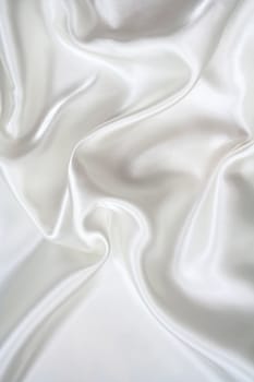 Smooth elegant white silk can use as background 