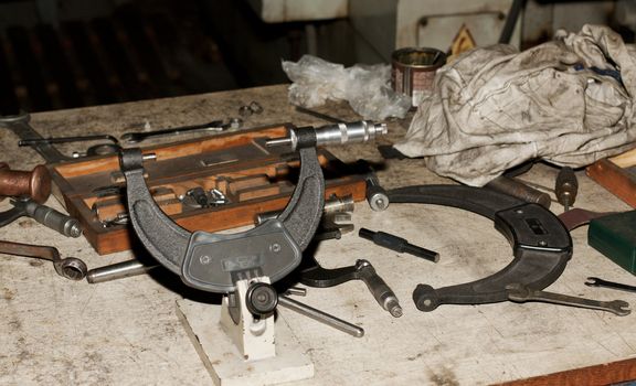 micrometers on the table in the process