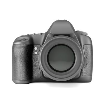 Digital camera image on white background