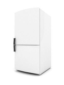 Picture a beautiful refrigerator on a white background