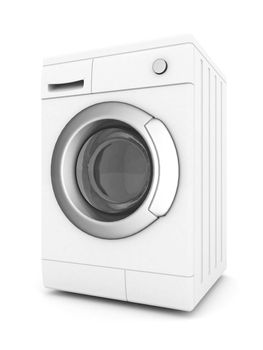 picture of washing machine on a white background