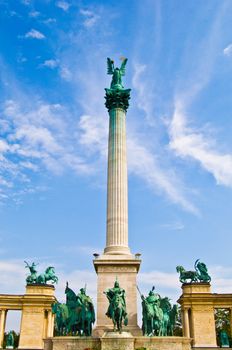 part of the Heroes Square in Budapest
