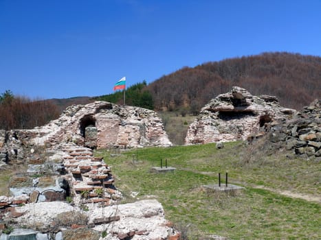 Old ruins of Troyan Gates fortress. Rodops mountains. Ihtiman. Bulgaria