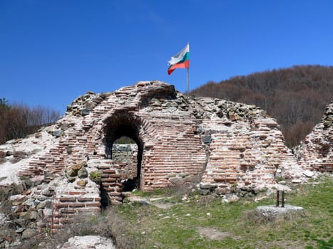 Old ruins of Troyan Gates fortress. Rodops mountains. Ihtiman. Bulgaria