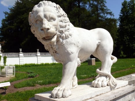 Monument in old terrace near the palace. Arkhangelskoye Estate. Moscow