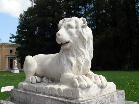 Monument in old terrace near the palace. Arkhangelskoye Estate. Moscow