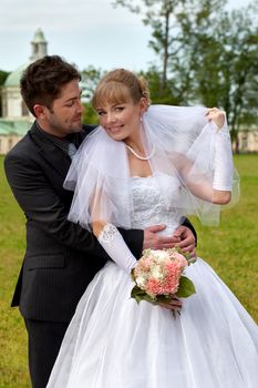 wedding in the territory of a palace of Menshikov