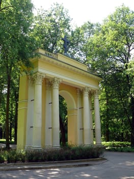 The Saint Gates in Arkhangelskoye Estate. Moscow