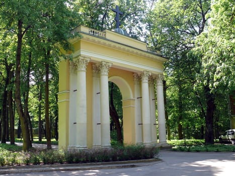 The Saint Gates in Arkhangelskoye Estate. Moscow