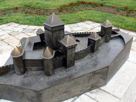Belgrade fortress model on Kalemegdan, Serbia 