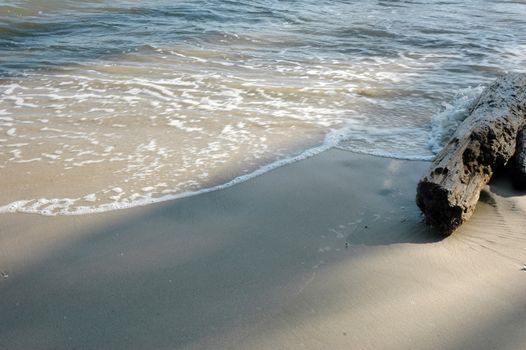 sea foam on the beach