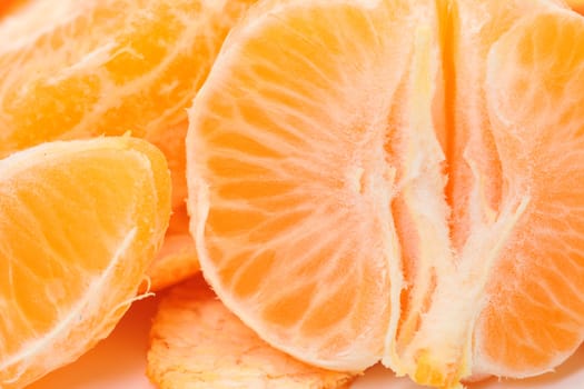 photo of Peeled tangerine closeup
