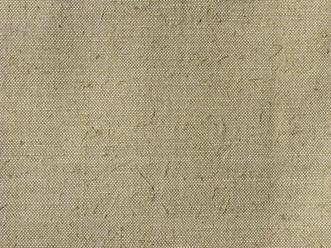 Fragment of rough uncolored canvas background texture