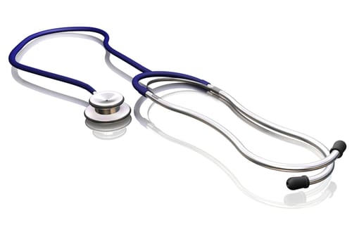 3D render of a stethoscope