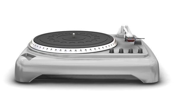 3D render of a turntable