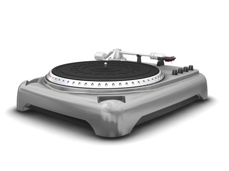 3D render of a turntable