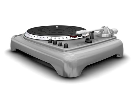 3D render of a turntable
