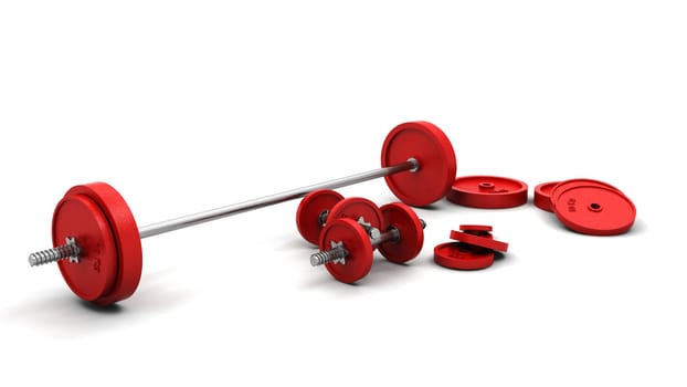 3D render of weights