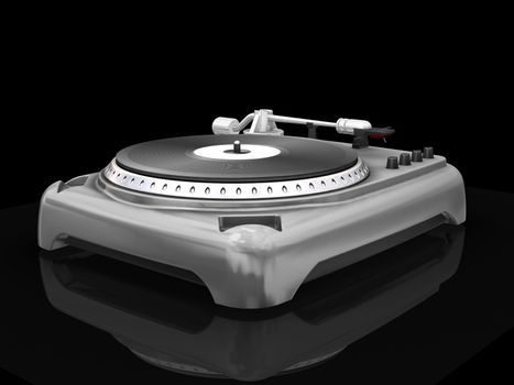 3D render of a turntable