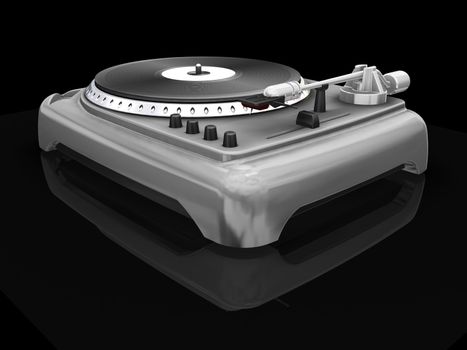 3D render of a turntable