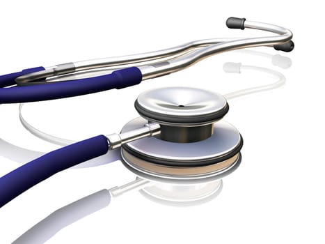 3D render of a stethoscope
