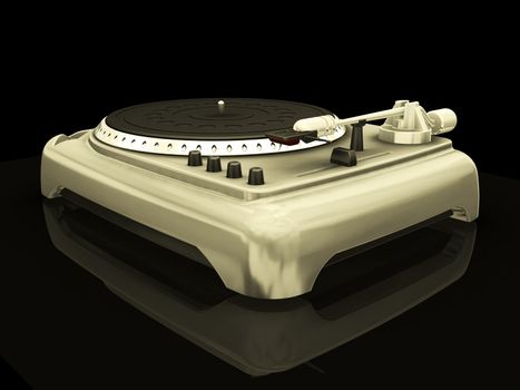 3D render of a turntable