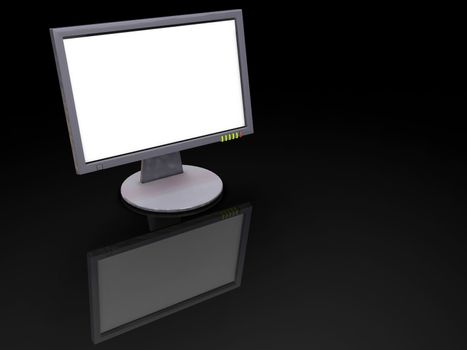 3D render of a TFT screen