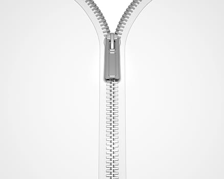 3D render of an opening zip
