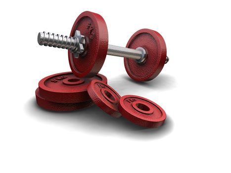 3D render of weights