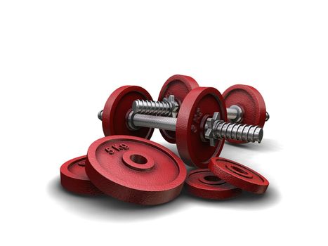 3D render of weights