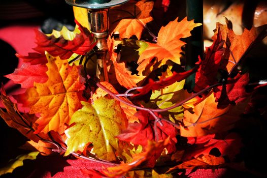 Fall table scene during the thanksgiving season