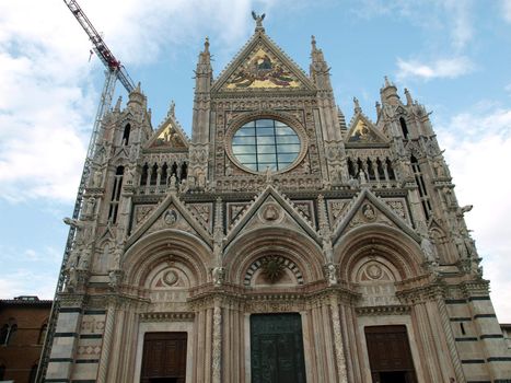Siena - Duomo .The western facade