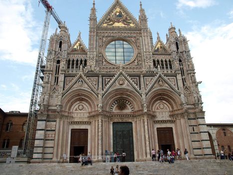 Siena - Duomo .The western facade